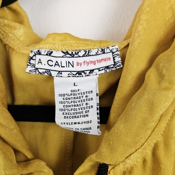 A.CALIN by flying tomato Colorblock Bomber jacket Retro boho - Picture 6 of 10